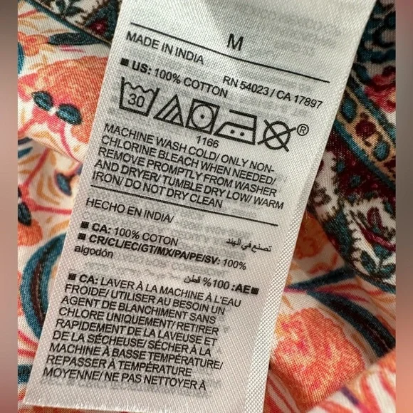 Old Navy Women's Waist-Defined Cami Midi Beach Sun Dress Pink Paisley Medium - Picture 10 of 12